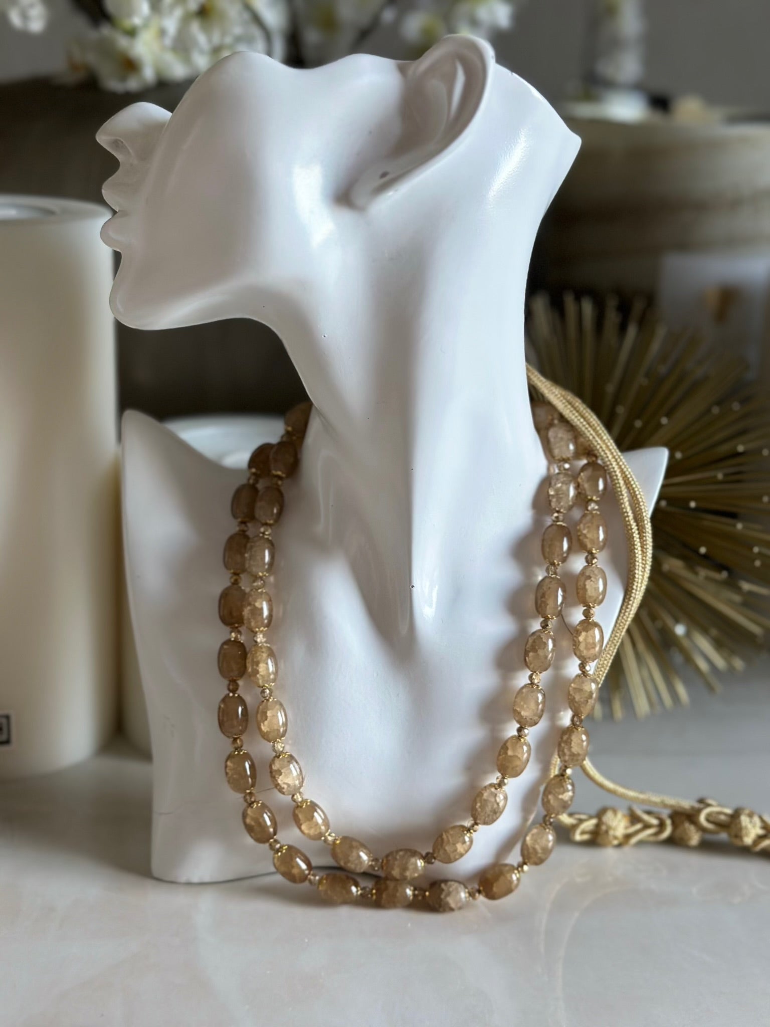 Necklace Taupe